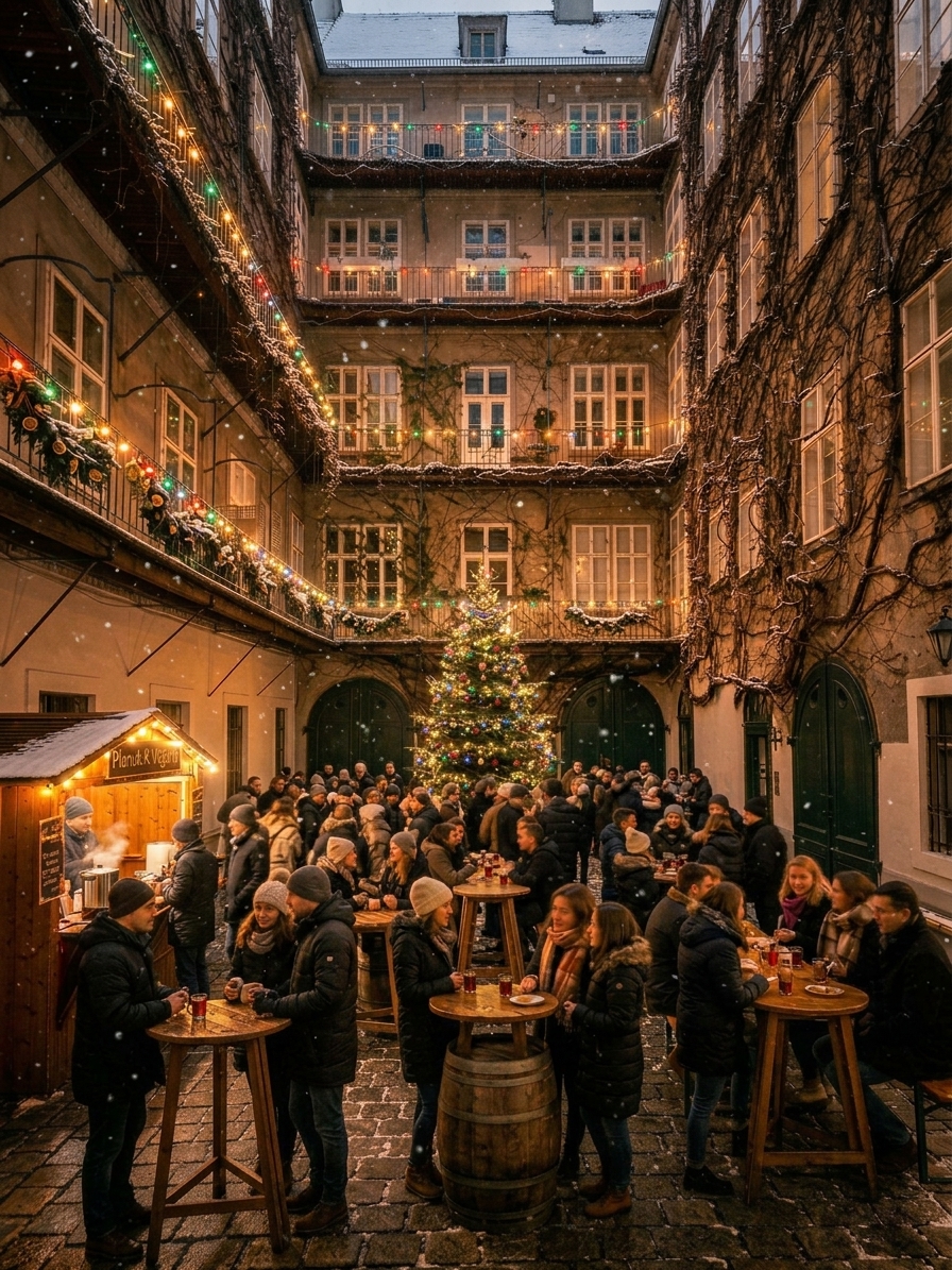 Festliche Punschhütte